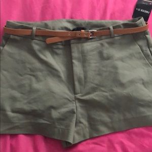 olive green shorts